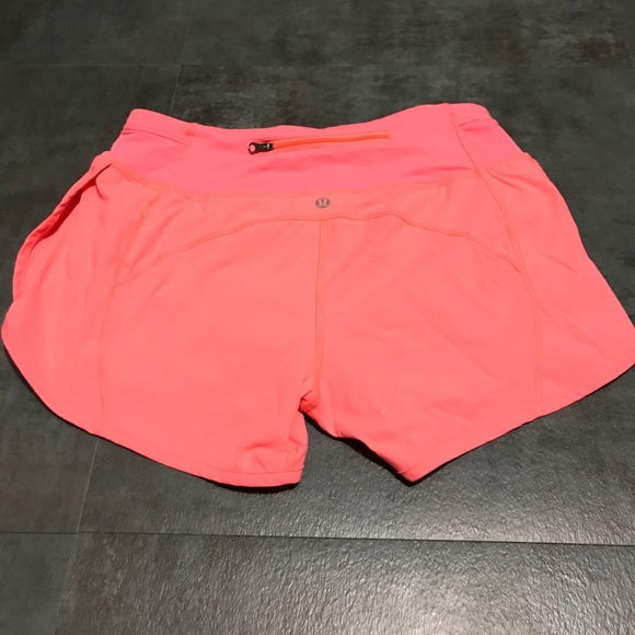 Lululemon Coral Speed Shorts 3 Inch 